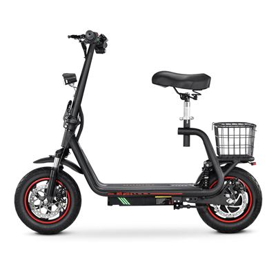 ScooterElétricaBOGISTM5Pro-S|Potência500W|Bateria48V13AH|Autonomia35KM|FreiodeDisco|Preto/Vermelho