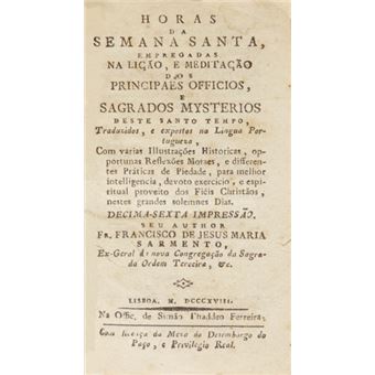 Horas da semana santa, [16.ª edição, 1818] - 1
