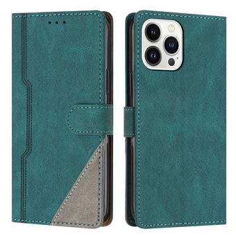 Capa Protetora ZURSANA com Fecho Magnético e Ranhura para Cartão para iPhone 16 Pro  | Couro PU | Verde - 1