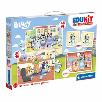 Kit 4 em 1 Clementoni Edukit Bluey - 1
