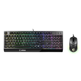 Teclado Gaming com Fios + Rato MSI VIGOR GK30 | Idioma: Inglês US | Preto - 1