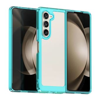 Capa FOXDOCK para Samsung Galaxy Z Fold5 | Proteção Anti-Impressão Digital | Bordos Elevados | Azul - 1
