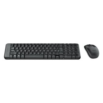 Teclado Wireless + Rato Logitech MK220 | Idioma: Russo | Preto - 1