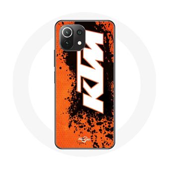 Capa Maniacase para Xiaomimi 11 Lite Ktm Logotipo Branco Fundo Laranja - 1
