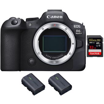 Canon EOS R6 Mark II ( R6II ) + 1 SanDisk 32GB Extreme PRO UHS-II 300 MB/s + 2 Canon LP-E6NH + PDF 20 Técnicas para Melhorar as suas Fotografias - 1