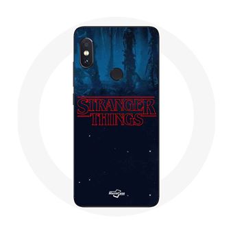 Capa Maniacase para Xiaomiredmi Note 5 Pro Stranger Things Logotipo Fundo Azul de La Temporada 2 - 1