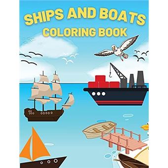 Ships And Boats Coloring Book - 1