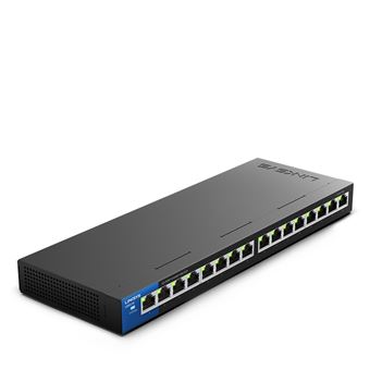Switch de Rede Linksys LGS116 | Preto - 1