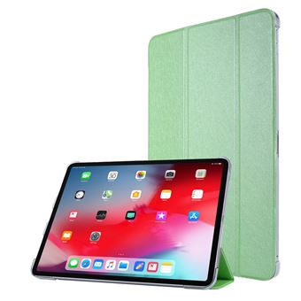 Capa Magunivers para Apple iPad Pro 11 inch (2020)| PU | TPU | aleta de seda com suporte dobrável em três partes - Verde - 1