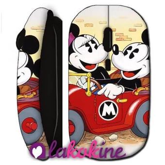 Rato Wireless Maniacase Carro do Mickey E Da Minnie Mouse Mouse - 1