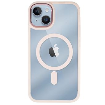 Capa MisterCapas para iPhone 15 MagSafe Frame - Rosa - 1