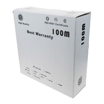Bobina de Cabo BeMatik Cat.5e UTP 24AWG Flexível 100m - 1