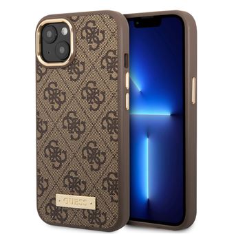 Capa traseira Guess Hard para iPhone 14 plus | Compatível com Magsafe Castanho - 1