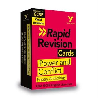 York Notes For Aqa Gcse 91 Rapid Revision Cards Power And Conflict Anthology  Catch Up, Revise And Be Ready For 2021 Assessments And 2022 Exams - 1