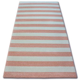 Tapete RugsX Sketch F758 Cor de Rosa/Creme | Listrado | 160X220 cm - 1