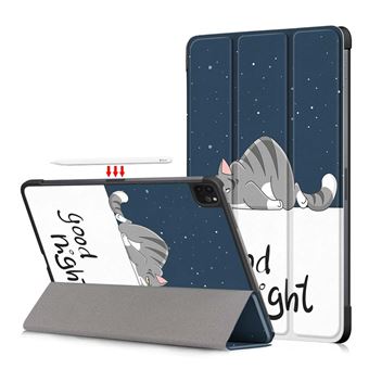 Capa Magunivers PU Impressão de padrões com suporte dobrável em três partes gato para Apple iPad Pro 11 inch (2021)/(2020)/(2018)/Air (2020) - 1