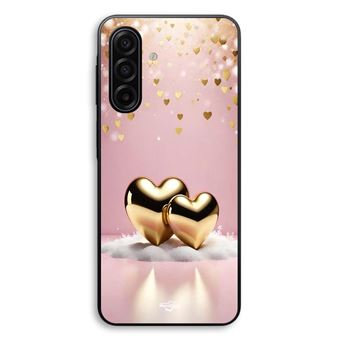 Capa Maniacase para Samsung Galaxy A17 | Coração dourado brilhante - 1