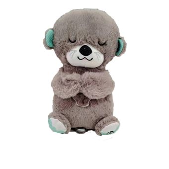 Peluche urso SZSMART TMX04 | Brilha respira música e ajuda a dormir | cinzento - 1