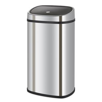 Caixote do Lixo e Reciclagem CatterHouse Futuro | 48L | 39,5x28x57 cm | Aço Inox com Sistema iTouch e Abertura Automática - 1