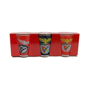 Conjunto 3 Copos de Shot Benfica Ben1050 - 1