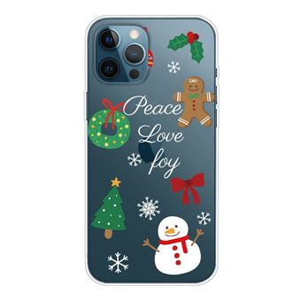 Capa e TPU padrão de natal, anti-riscos, fino Magunivers para iPhone 14 Pro Max - boneco de neve - 1