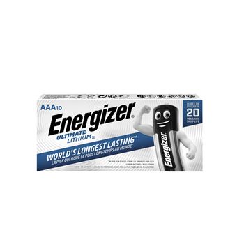 Conjunto de 10 Pilhas Energizer Ultimate Lithium AAA - 1