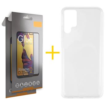 Pack Gandy 2 x Película de Vidro Temperado Full + Capa para Samsung Galaxy S24 Ultra Silicone Líquido | Transparente Clear - 1