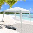 Tenda Dobrável para Exterior Outsunny | Branco – Aço e Oxford - 3 x 3m