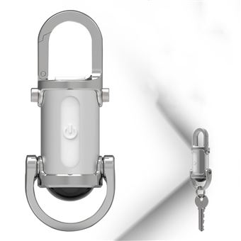 Mini lanterna CHRONUS 2025 | à prova d'água | 3 em 1 | chaveiro | Branco - 1