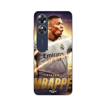 Capa Maniacase para Oppo A17 | Kylian Mbappe Real Madrid Papel de parede - 1
