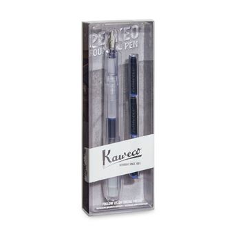 Caneta Kaweco Perkeo Transparente M + 3 Recargas Kw10002243 - 1