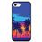 Capa Hapdey para iPhone 7 - 8 Design Palmeiras em Silicone Flexível e TPU Preto_0
