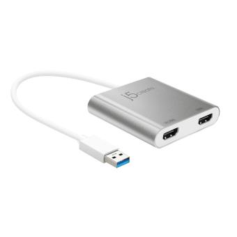 j5 create JUA365 3840 x 2160pixels Alumínio adaptador gráfico USB - 1