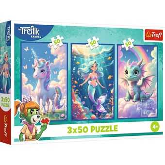 Puzzle Trefl Dragão, Unicórnio 34879 - 1