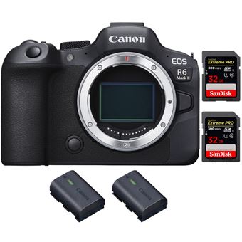 Canon EOS R6 Mark II ( R6II ) + 2 SanDisk 32GB Extreme PRO UHS-II 300 MB/s + 2 Canon LP-E6NH + PDF 20 Técnicas para Melhorar as suas Fotografias - 1