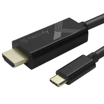 Adaptador Gráfico Usb Techly IADAP USBC-HDMI2TY | Preto - 1