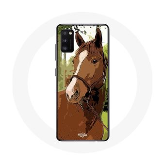Capa Maniacase para Oppo A16 Quarto de Milha Castanho Raça de Cavalo - 1