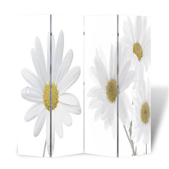 Biombo Dobrável vidaXL com Estampa de Flores 160X180cm - 1