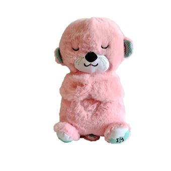 Peluche urso SZSMART TMX05 | Brilha respira música e ajuda a dormir | Rosa - 1