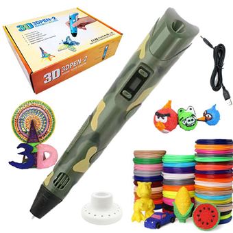 Caneta Inteligente 3D Imeb com Cabo USB + 10M x 20 Cores PLA/ABS - Multicor - 1