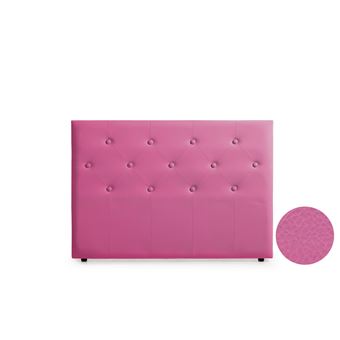 Cabeceira Estofada Moonia Victoria Pele Sintética | 90 X 115 X 12 cm | Rosa - 1