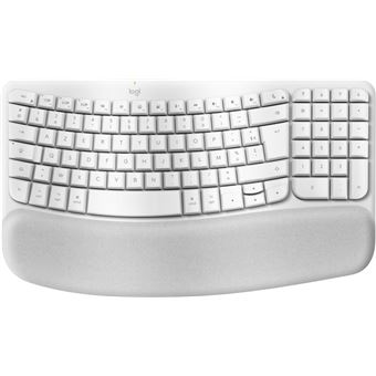 Teclado Wireless Logitech Wave Keys for Mac | Idioma: Francês | Branco - 1