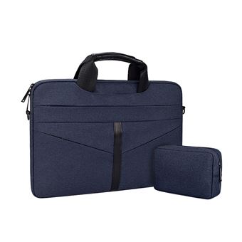 Mala HSMY Impermeável para Computador Portátil 14.1 '' | Azul Escuro | 375 x 265 x 25 mm - 1