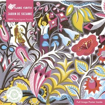 Adult Sustainable Jigsaw Puzzle Clare Curtis Jardin De Suzanne By Flame Tree Publishing - 1