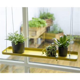 Tabuleiro para Plantas Suspenso Esschert Design | Retangular | L | Dourado - 1