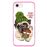 Capa Hapdey para iPhone 7 - 8 Design Pug Happy Coffee Day em Silicone Flexível e TPU Cor-de-Rosa_0