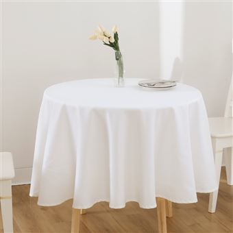 Toalha de Mesa Anti-Nódoas BOD HOME | Redonda | Branco | 180cm - 1