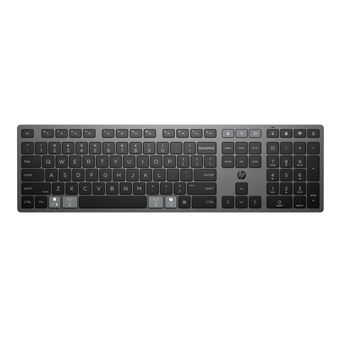 Teclado Wireless HP Teclado multidispositivo recarregável sem fios 725 | Preto - 1
