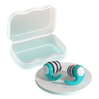 Tampões de Silicone para os Ouvidos BAYKAR | Crianças | Antirruído | Impermeáveis | QT13 | Verde - 1