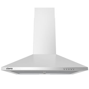 Exaustor de Parede Ciarra 201SS60 | 60 cm | 370 m³/h | 63dB | Filtro de Carbono Incluído | A++ | Aço inoxidável - 1